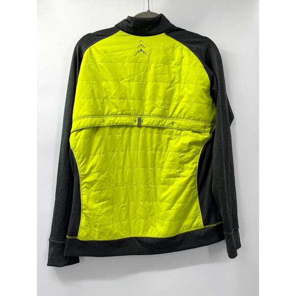 REI Jacket Women's XL Green Black Full Zip Pockets Thamhole Sleeve Mock Neck - Picture 3 of 8